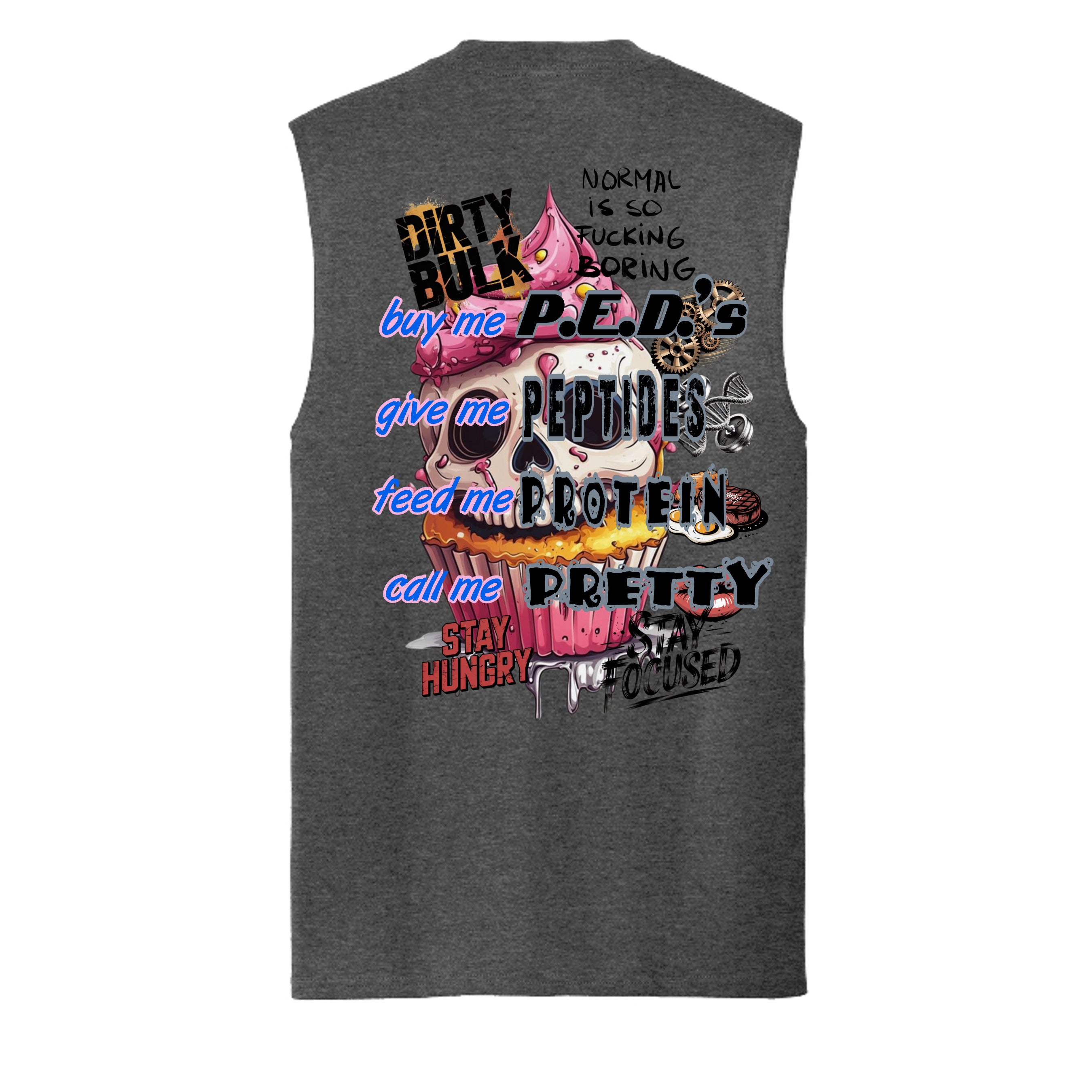 Dark Heather Grey - PC54SL - BACK