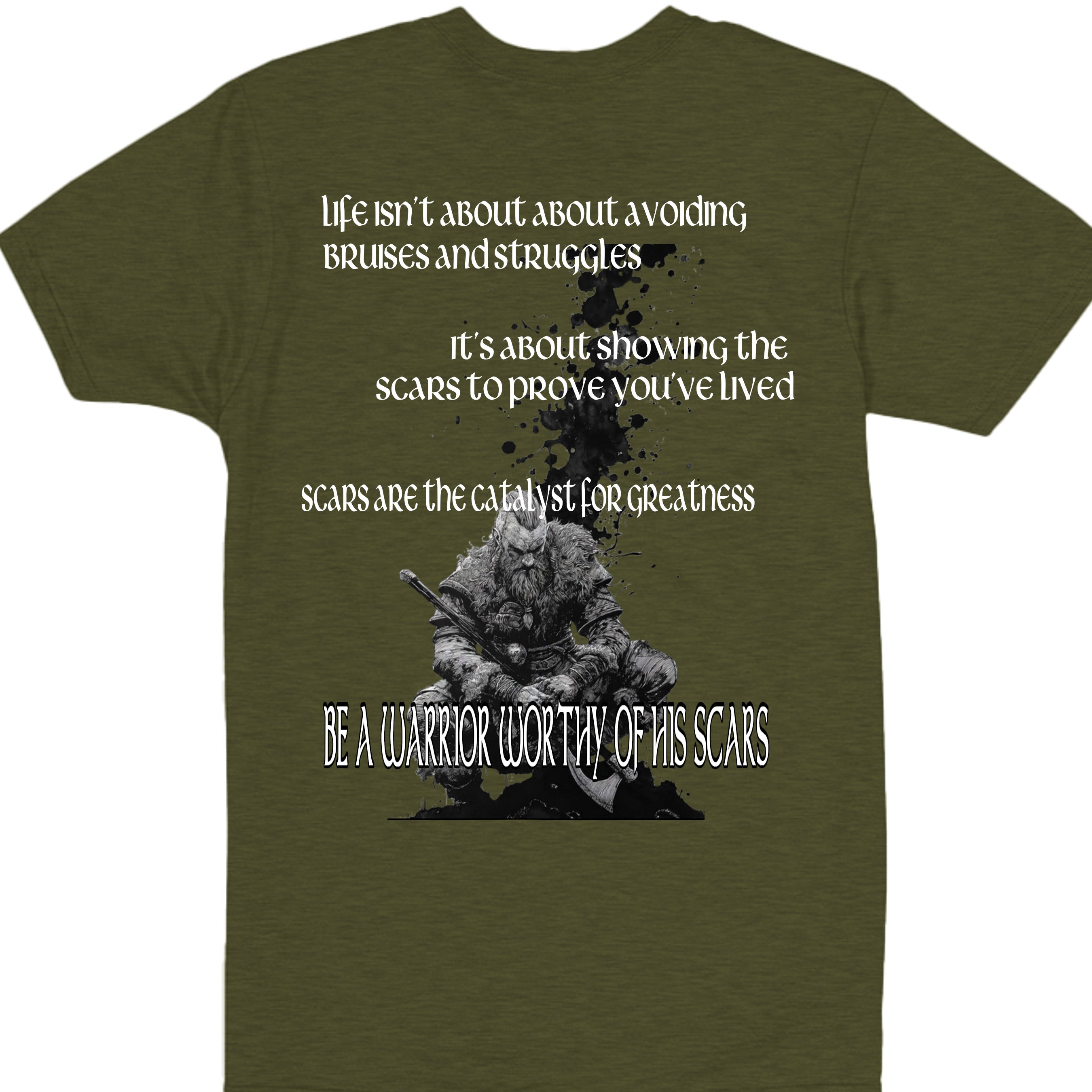 Military Green Heather - 4980 - BACK