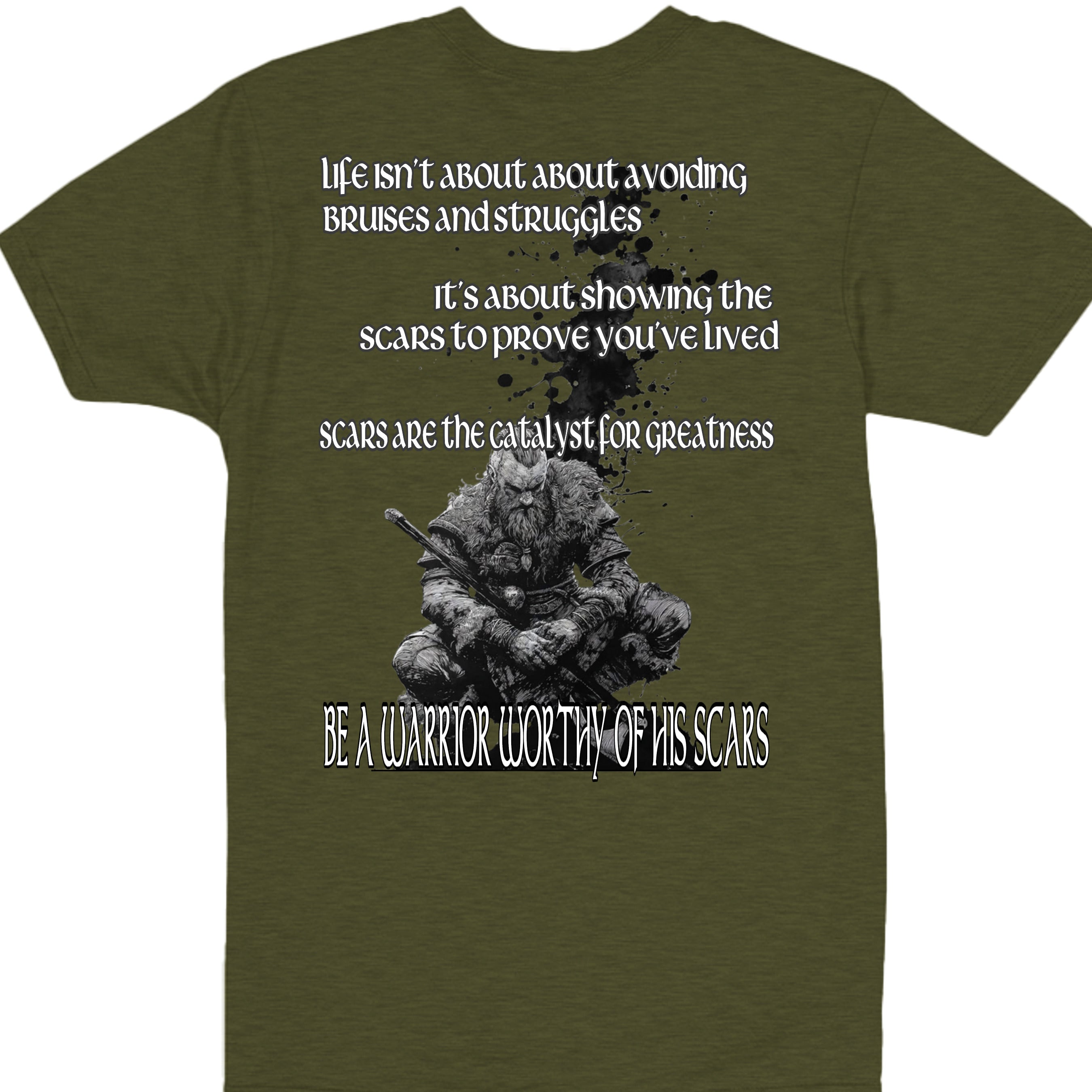Military Green Heather - 4980 - BACK